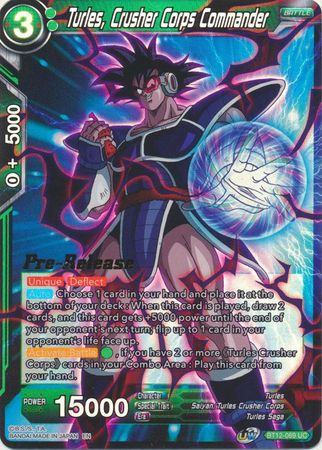 Turles, Crusher Corps Commander (BT12-069) [Vicious Rejuvenation Prerelease Promos] | Shuffle n Cut Hobbies & Games