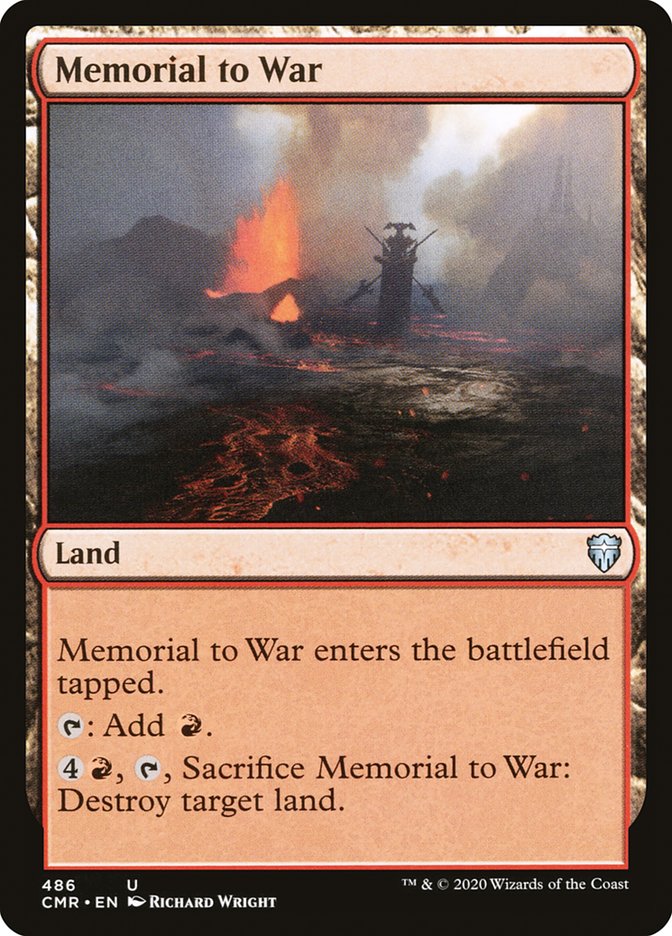 Memorial to War [Commander Legends] | Shuffle n Cut Hobbies & Games