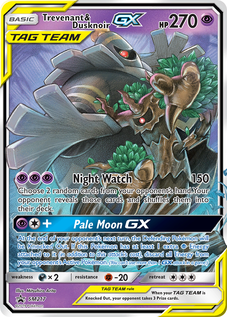 Trevenant & Dusknoir GX (SM217) [Sun & Moon: Black Star Promos] | Shuffle n Cut Hobbies & Games