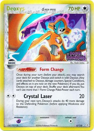 Deoxys (5/110) (Delta Species) (Stamped) [EX: Holon Phantoms] | Shuffle n Cut Hobbies & Games