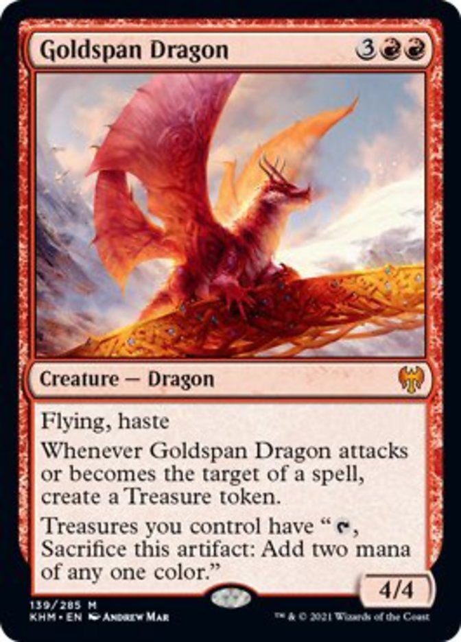 Goldspan Dragon [Kaldheim] | Shuffle n Cut Hobbies & Games