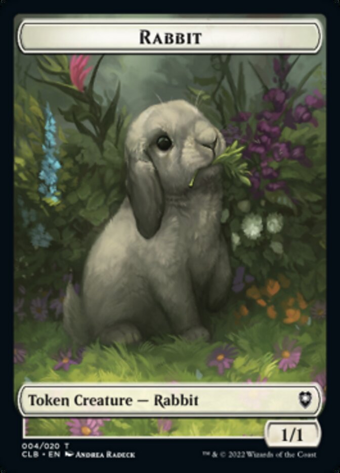 Rabbit Token [Commander Legends: Battle for Baldur's Gate Tokens] | Shuffle n Cut Hobbies & Games