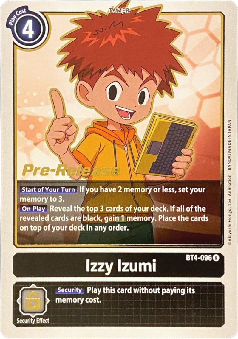 Izzy Izumi [BT4-096] [Great Legend Pre-Release Promos] | Shuffle n Cut Hobbies & Games