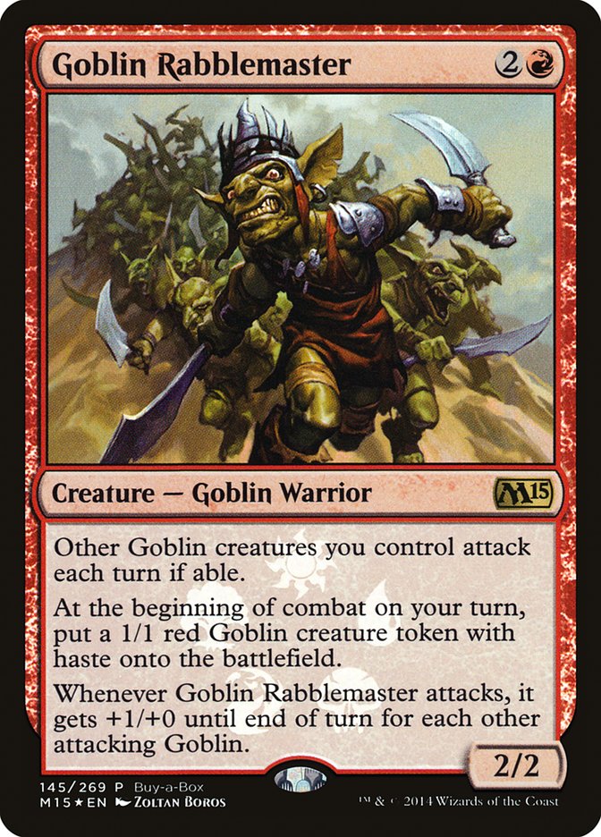 Goblin Rabblemaster (Buy-A-Box) [Magic 2015 Promos] | Shuffle n Cut Hobbies & Games