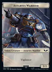 Astartes Warrior // Clue Double-Sided Token (Surge Foil) [Warhammer 40,000 Tokens] | Shuffle n Cut Hobbies & Games