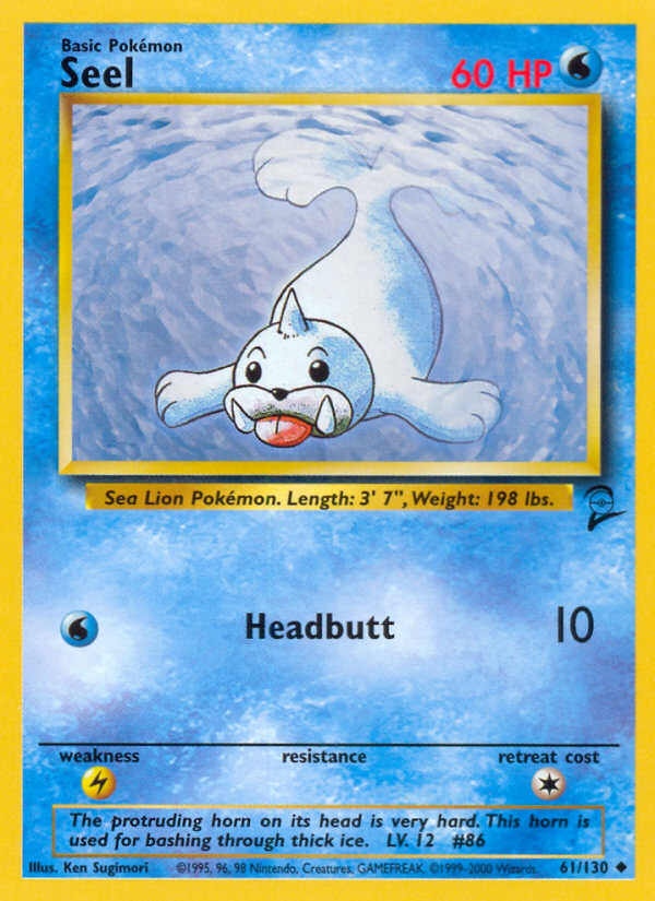 Seel (61/130) [Base Set 2] | Shuffle n Cut Hobbies & Games