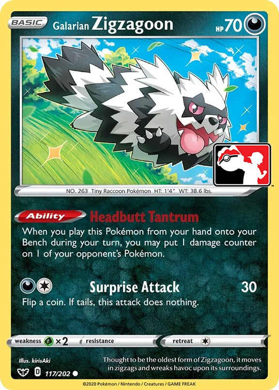 Galarian Zigzagoon (117/202) [Prize Pack Series One] | Shuffle n Cut Hobbies & Games