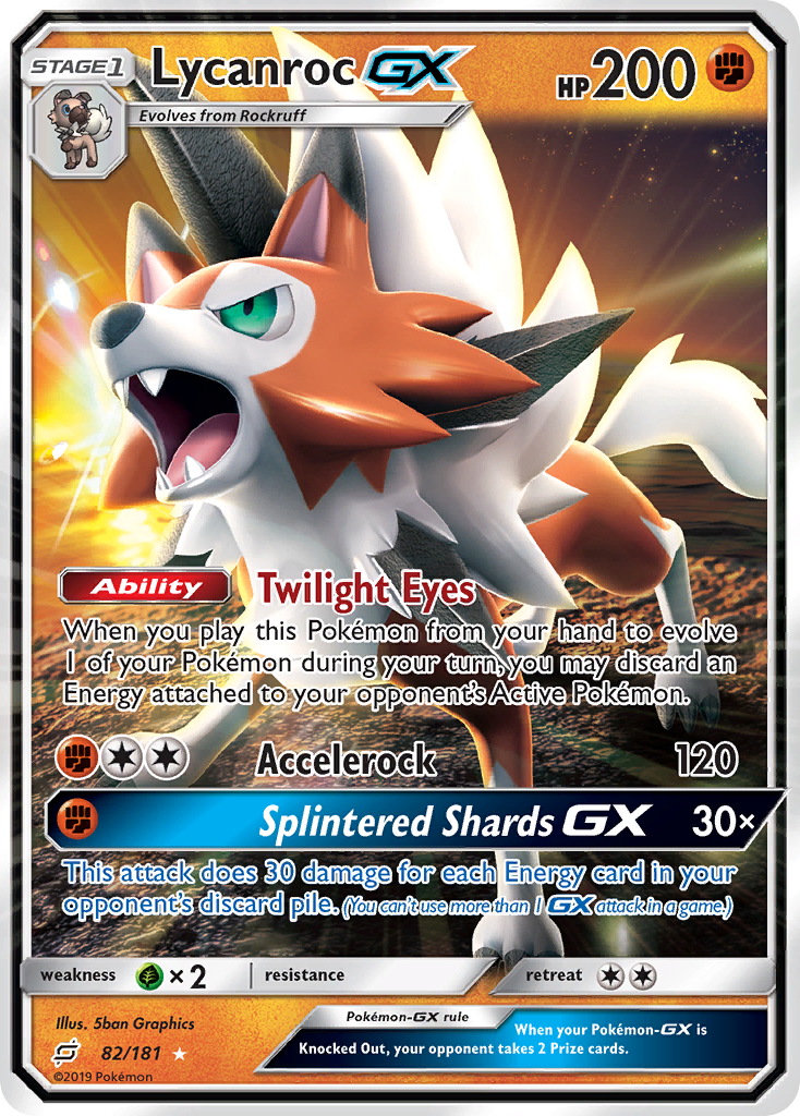 Lycanroc GX (82/181) [Sun & Moon: Team Up] | Shuffle n Cut Hobbies & Games