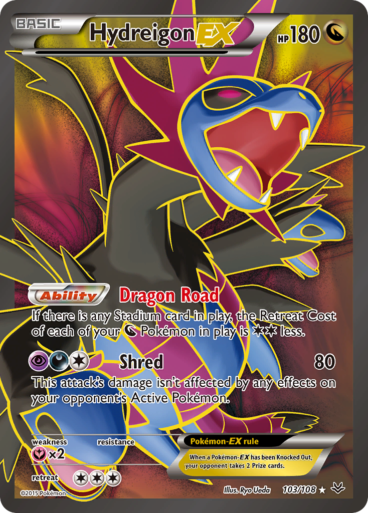 Hydreigon EX (103/108) [XY: Roaring Skies] | Shuffle n Cut Hobbies & Games