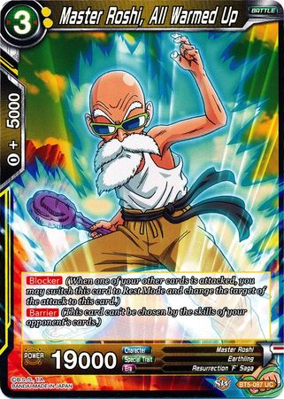 Master Roshi, All Warmed Up (BT5-087) [Miraculous Revival] | Shuffle n Cut Hobbies & Games