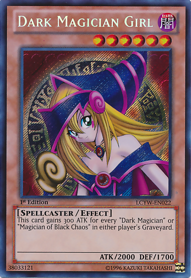 Dark Magician Girl [LCYW-EN022] Secret Rare | Shuffle n Cut Hobbies & Games