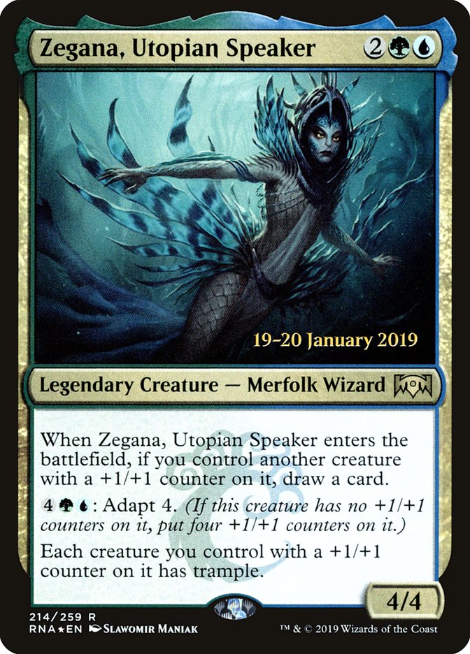 Zegana, Utopian Speaker [Ravnica Allegiance Prerelease Promos] | Shuffle n Cut Hobbies & Games