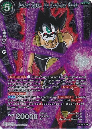 Masked Saiyan, the Mysterious Warrior (Foil) (EX02-02) [Dark Demon's Villains] | Shuffle n Cut Hobbies & Games