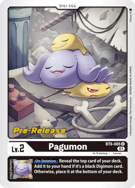 Pagumon [BT6-005] [Double Diamond Pre-Release Cards] | Shuffle n Cut Hobbies & Games