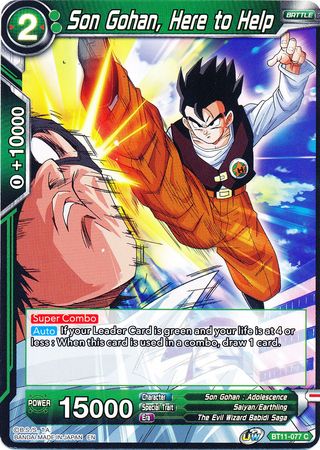 Son Gohan, Here to Help [BT11-077] | Shuffle n Cut Hobbies & Games