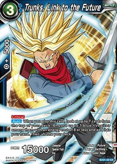 Trunks, Link to the Future (EX01-03) [Mighty Heroes] | Shuffle n Cut Hobbies & Games