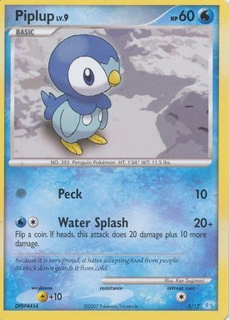 Piplup (5/12) [Diamond & Pearl: Trainer Kit - Manaphy] | Shuffle n Cut Hobbies & Games