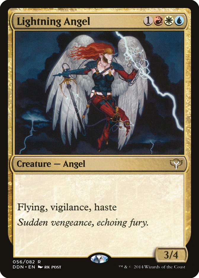 Lightning Angel [Duel Decks: Speed vs. Cunning] | Shuffle n Cut Hobbies & Games