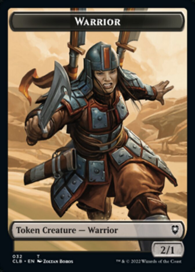 Warrior // Inkling Double-Sided Token [Commander Legends: Battle for Baldur's Gate Tokens] | Shuffle n Cut Hobbies & Games