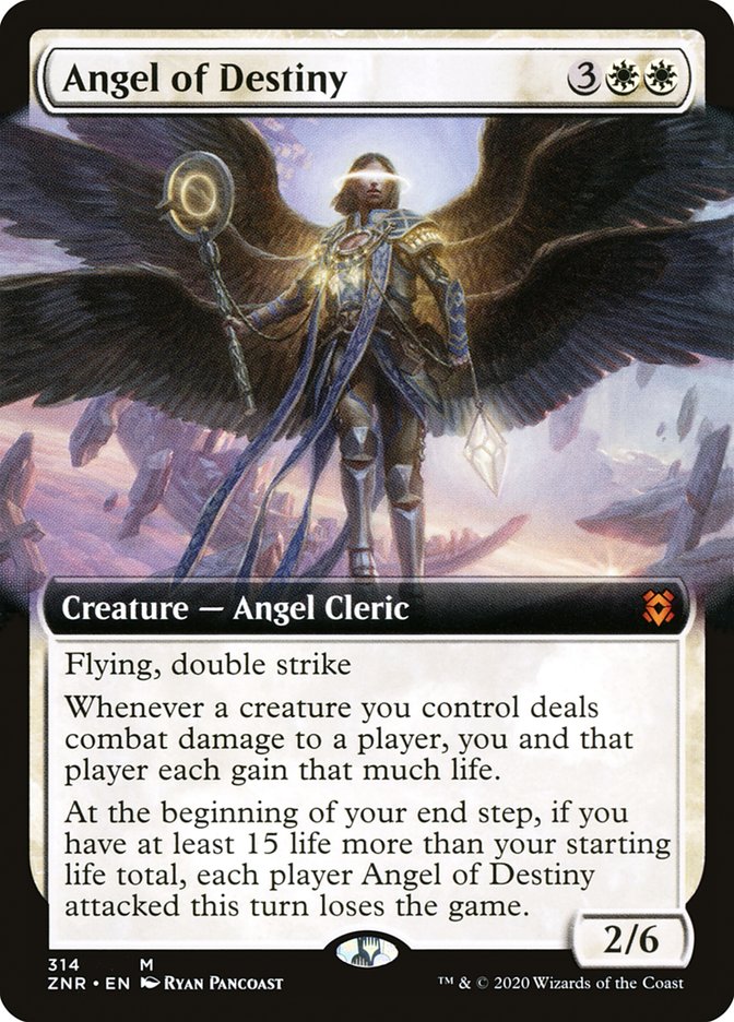 Angel of Destiny (Extended Art) [Zendikar Rising] | Shuffle n Cut Hobbies & Games