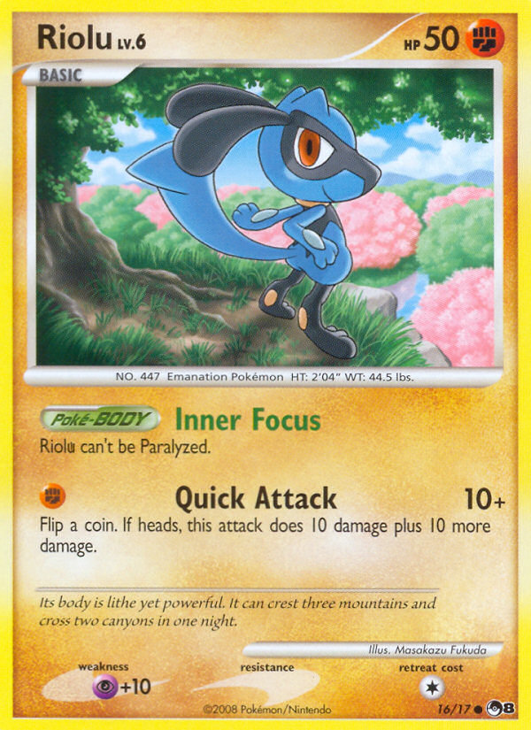 Riolu (16/17) [POP Series 8] | Shuffle n Cut Hobbies & Games