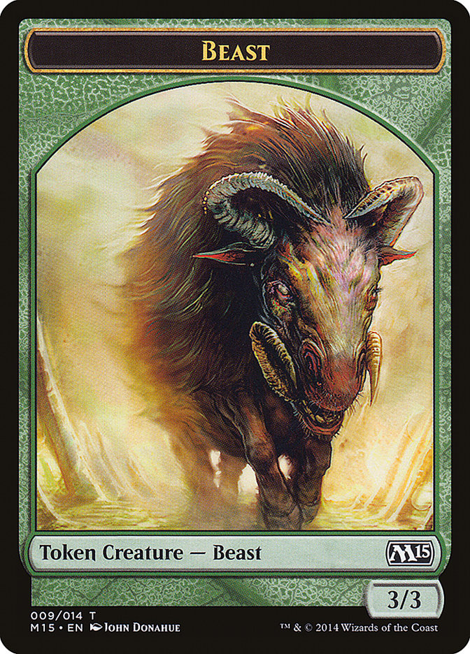 Beast Token (009/014) [Magic 2015 Tokens] | Shuffle n Cut Hobbies & Games