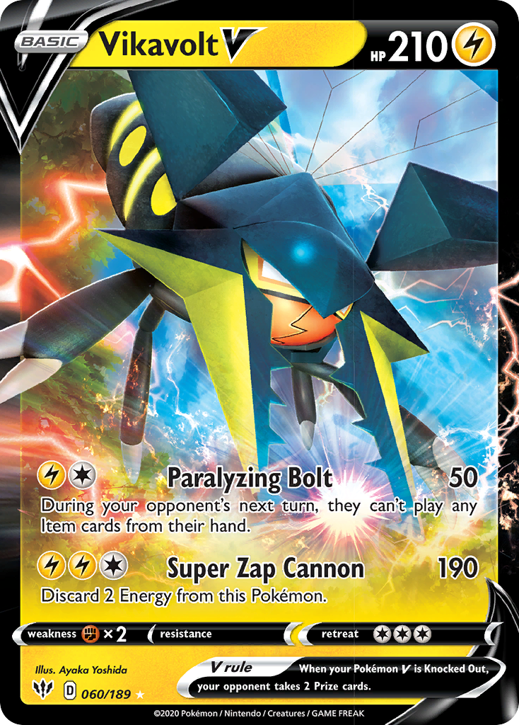 Vikavolt V (060/189) [Sword & Shield: Darkness Ablaze] | Shuffle n Cut Hobbies & Games