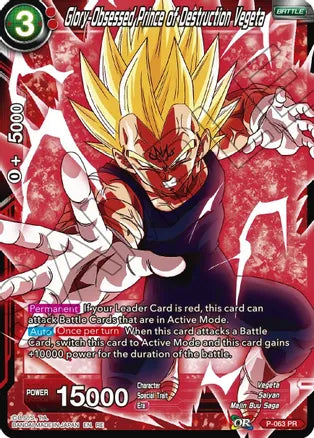 Glory-Obsessed Prince of Destruction Vegeta [P-063] | Shuffle n Cut Hobbies & Games