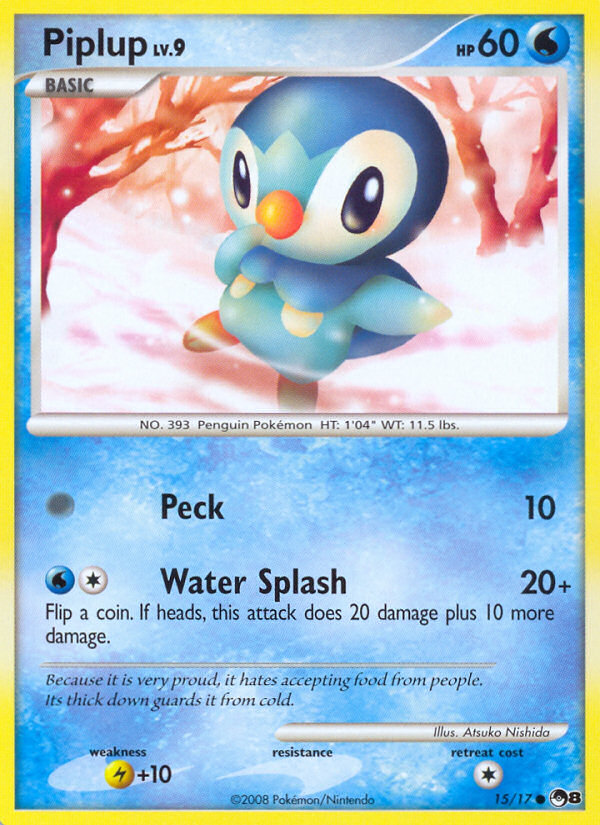 Piplup (15/17) [POP Series 8] | Shuffle n Cut Hobbies & Games