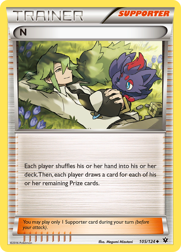 N (105/124) [XY: Fates Collide] | Shuffle n Cut Hobbies & Games