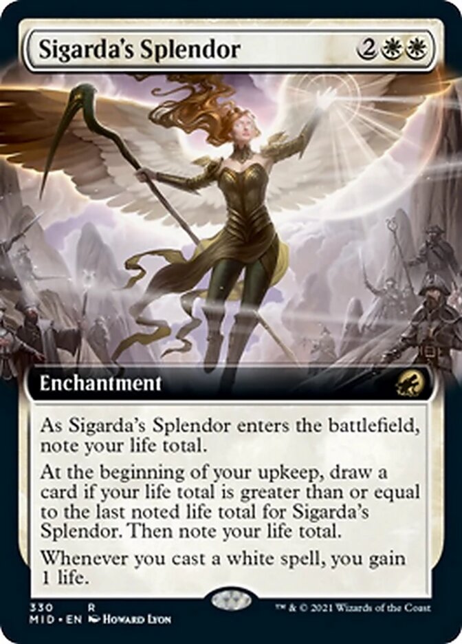 Sigarda's Splendor (Extended Art) [Innistrad: Midnight Hunt] | Shuffle n Cut Hobbies & Games