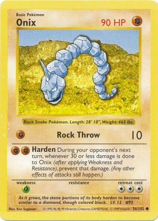 Onix (56/102) [Base Set Shadowless Unlimited] | Shuffle n Cut Hobbies & Games