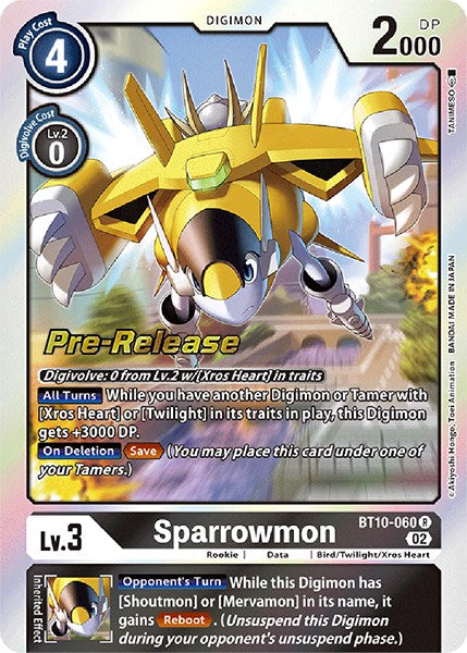 Sparrowmon [BT10-060] [Xros Encounter Pre-Release Cards] | Shuffle n Cut Hobbies & Games