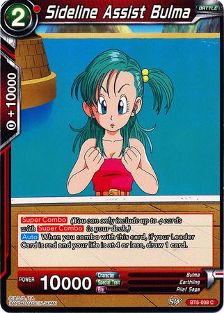 Sideline Assist Bulma (BT5-008) [Miraculous Revival] | Shuffle n Cut Hobbies & Games