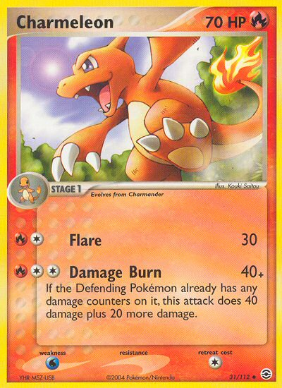 Charmeleon (31/112) [EX: FireRed & LeafGreen] | Shuffle n Cut Hobbies & Games