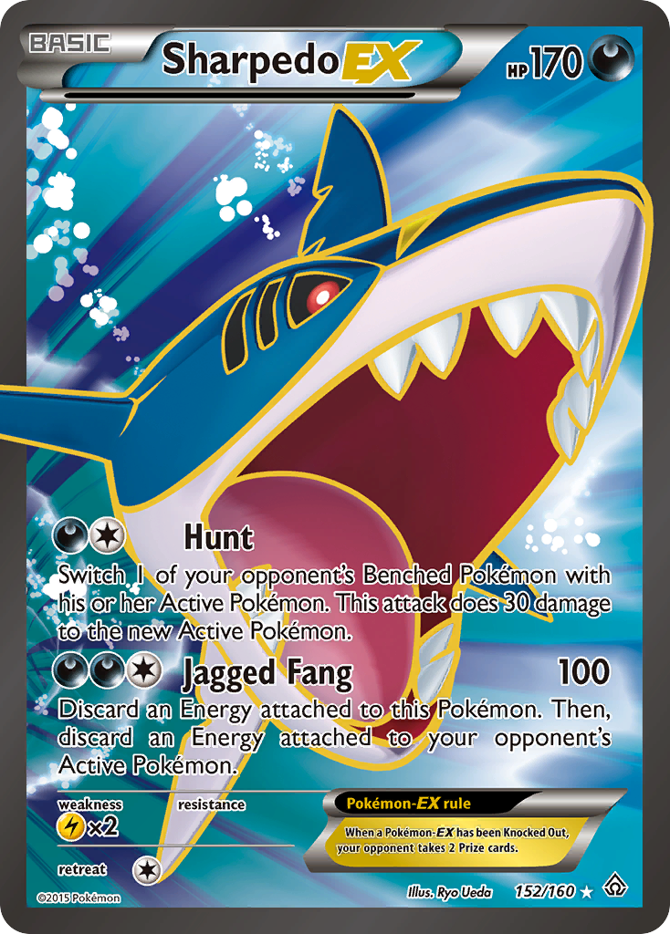 Sharpedo EX (152/160) [XY: Primal Clash] | Shuffle n Cut Hobbies & Games