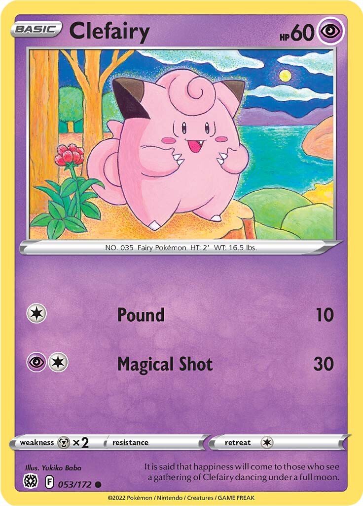 Clefairy (053/172) [Sword & Shield: Brilliant Stars] | Shuffle n Cut Hobbies & Games