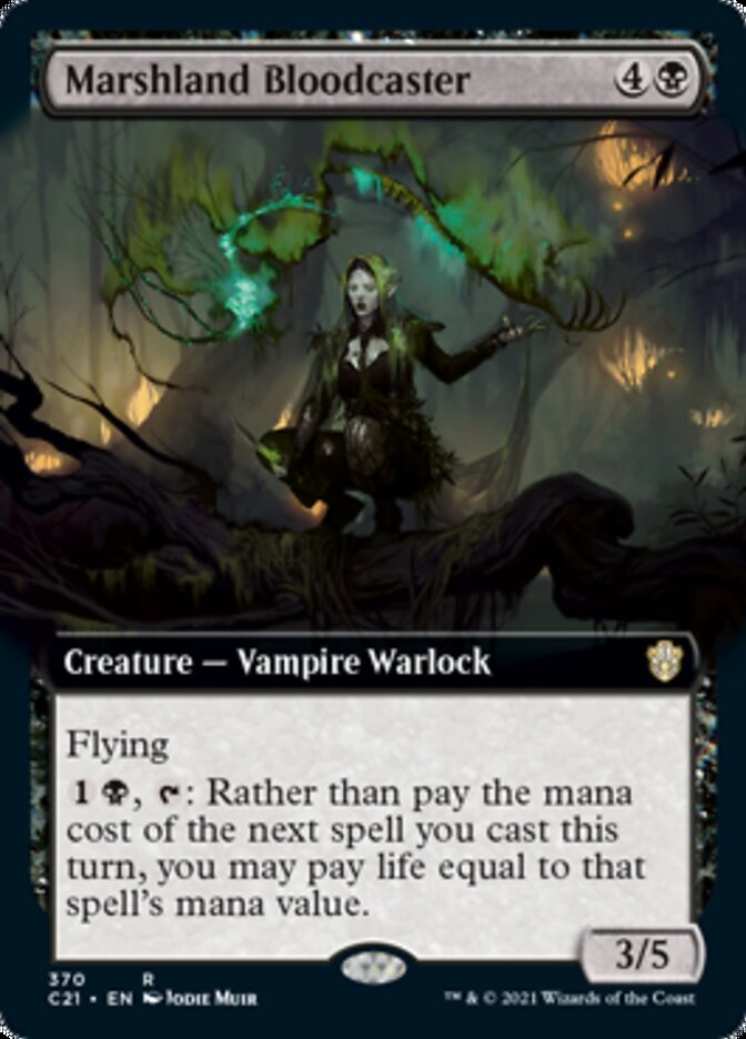 Marshland Bloodcaster (Extended Art) [Commander 2021] | Shuffle n Cut Hobbies & Games