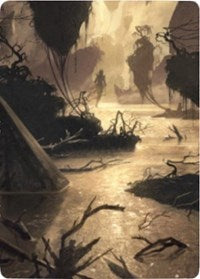 Murkwater Pathway Art Card [Zendikar Rising Art Series] | Shuffle n Cut Hobbies & Games