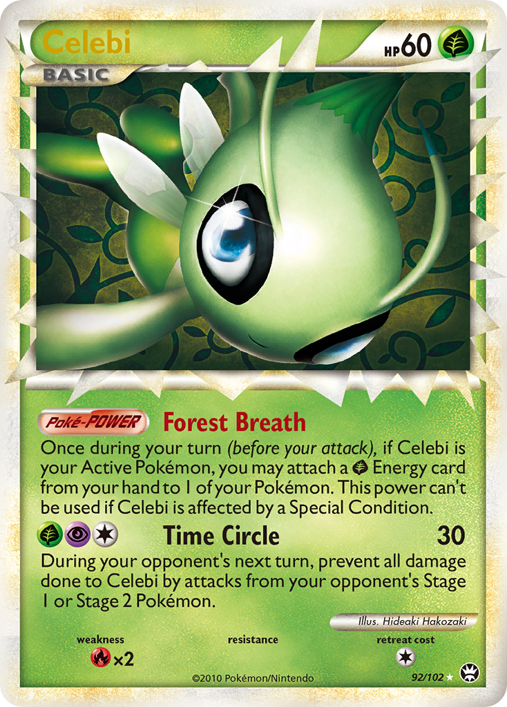 Celebi (92/102) [HeartGold & SoulSilver: Triumphant] | Shuffle n Cut Hobbies & Games