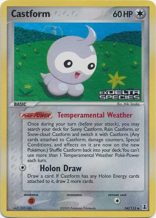 Castform (34/113) (Stamped) [EX: Delta Species] | Shuffle n Cut Hobbies & Games