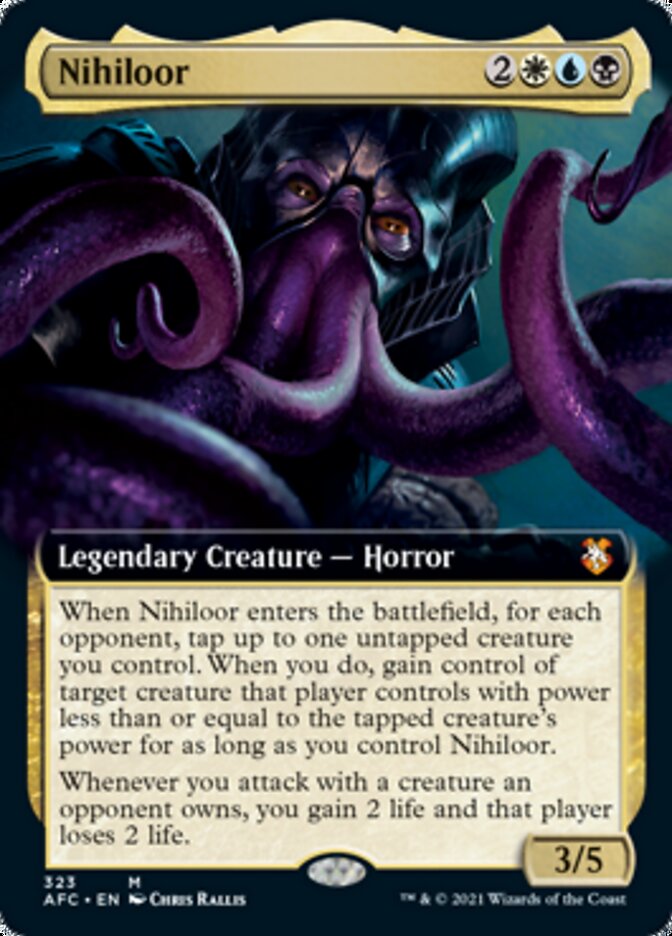 Nihiloor (Extended Art) [Dungeons & Dragons: Adventures in the Forgotten Realms Commander] | Shuffle n Cut Hobbies & Games