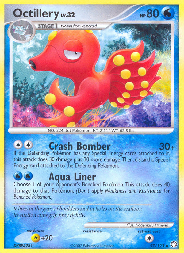 Octillery (57/123) [Diamond & Pearl: Mysterious Treasures] | Shuffle n Cut Hobbies & Games