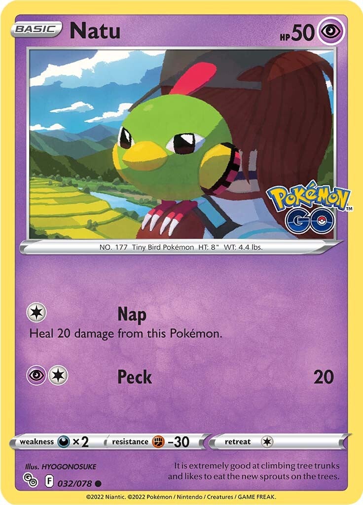 Natu (032/078) [Pokémon GO] | Shuffle n Cut Hobbies & Games