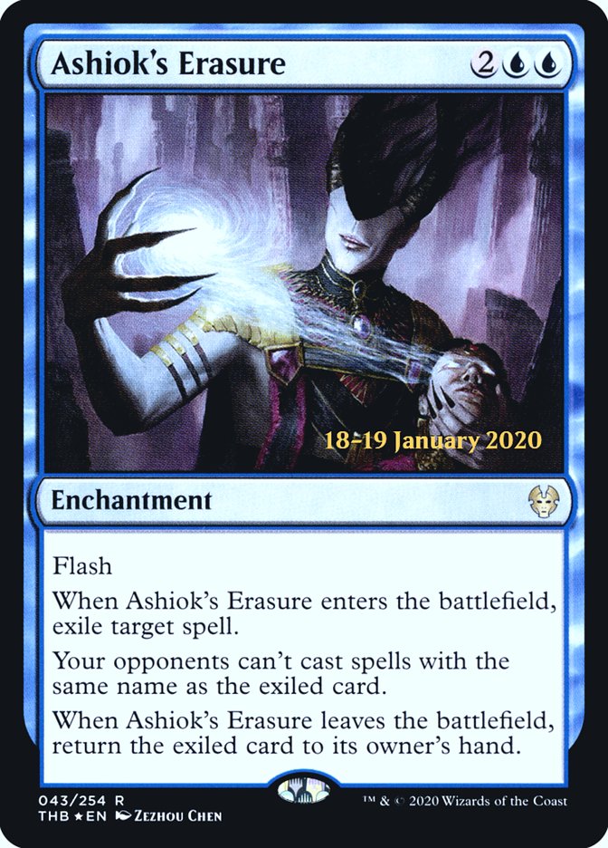 Ashiok's Erasure [Theros Beyond Death Prerelease Promos] | Shuffle n Cut Hobbies & Games