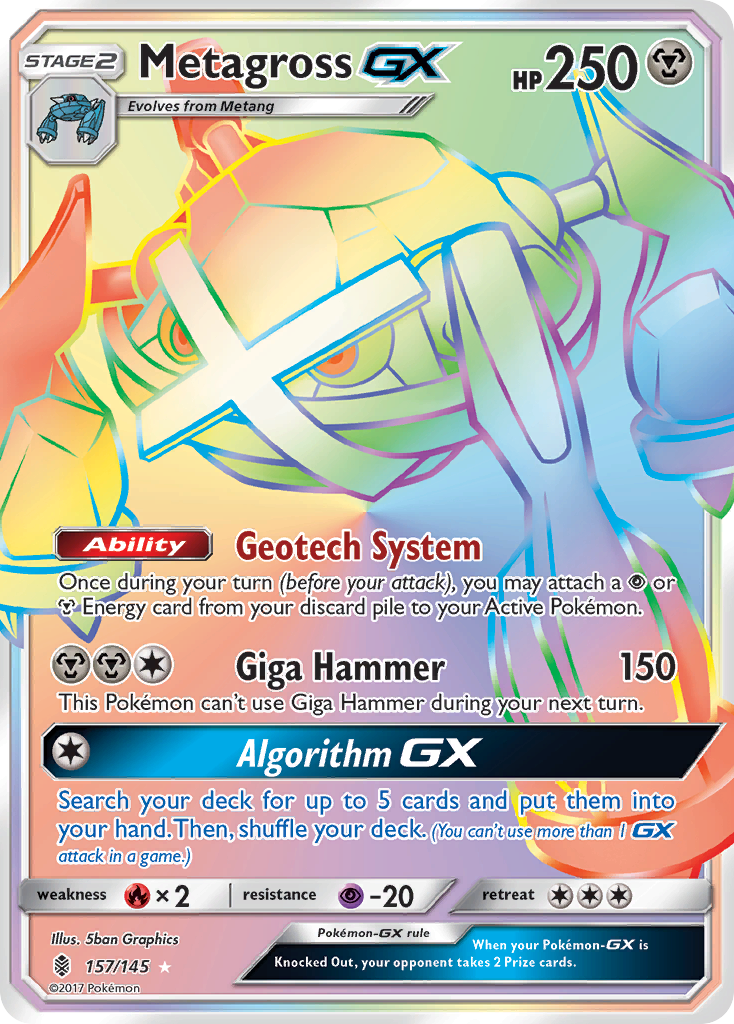 Metagross GX (157/145) [Sun & Moon: Guardians Rising] | Shuffle n Cut Hobbies & Games