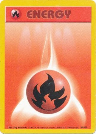 Fire Energy (98/102) [Base Set Unlimited] | Shuffle n Cut Hobbies & Games