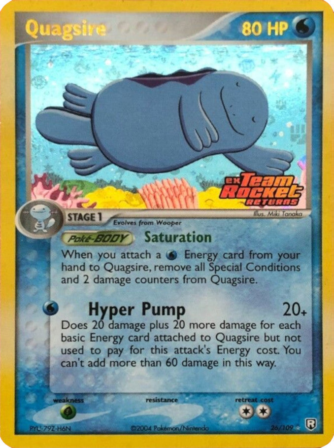 Quagsire (26/109) (Stamped) [EX: Team Rocket Returns] | Shuffle n Cut Hobbies & Games