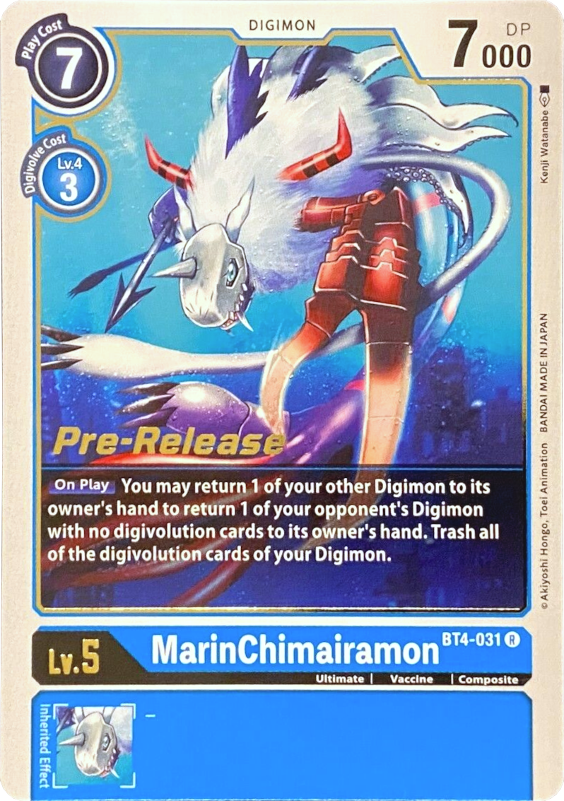 MarinChimairamon [BT4-031] [Great Legend Pre-Release Promos] | Shuffle n Cut Hobbies & Games