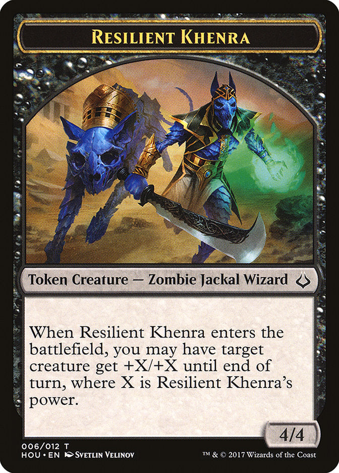 Resilient Khenra Token [Hour of Devastation Tokens] | Shuffle n Cut Hobbies & Games